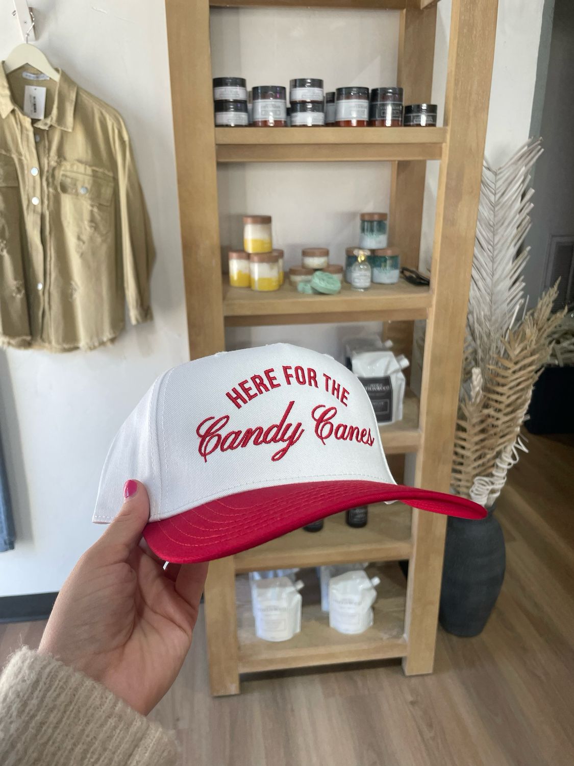 Here For The Candy Canes Hat