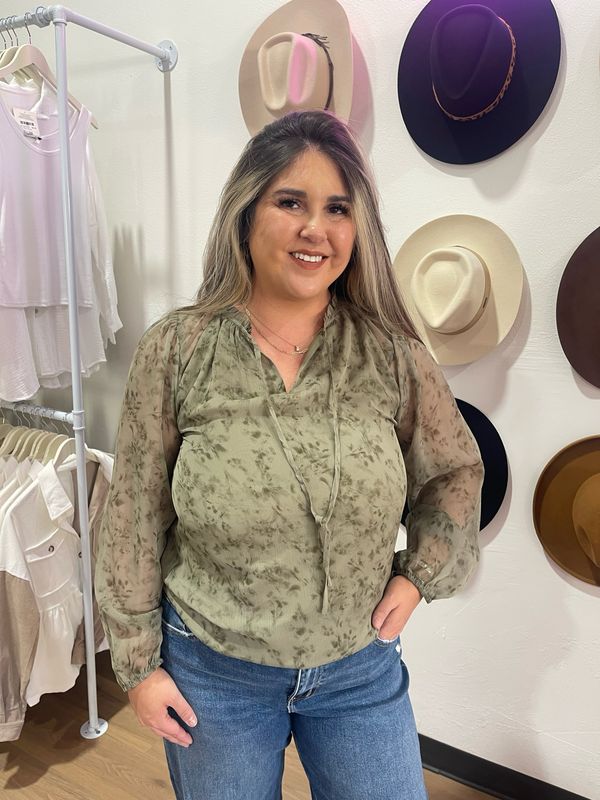 Shadow Flower Blouse