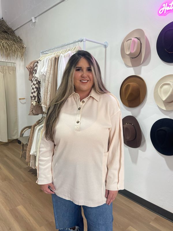 Long Sleeve Thermal Knit Top