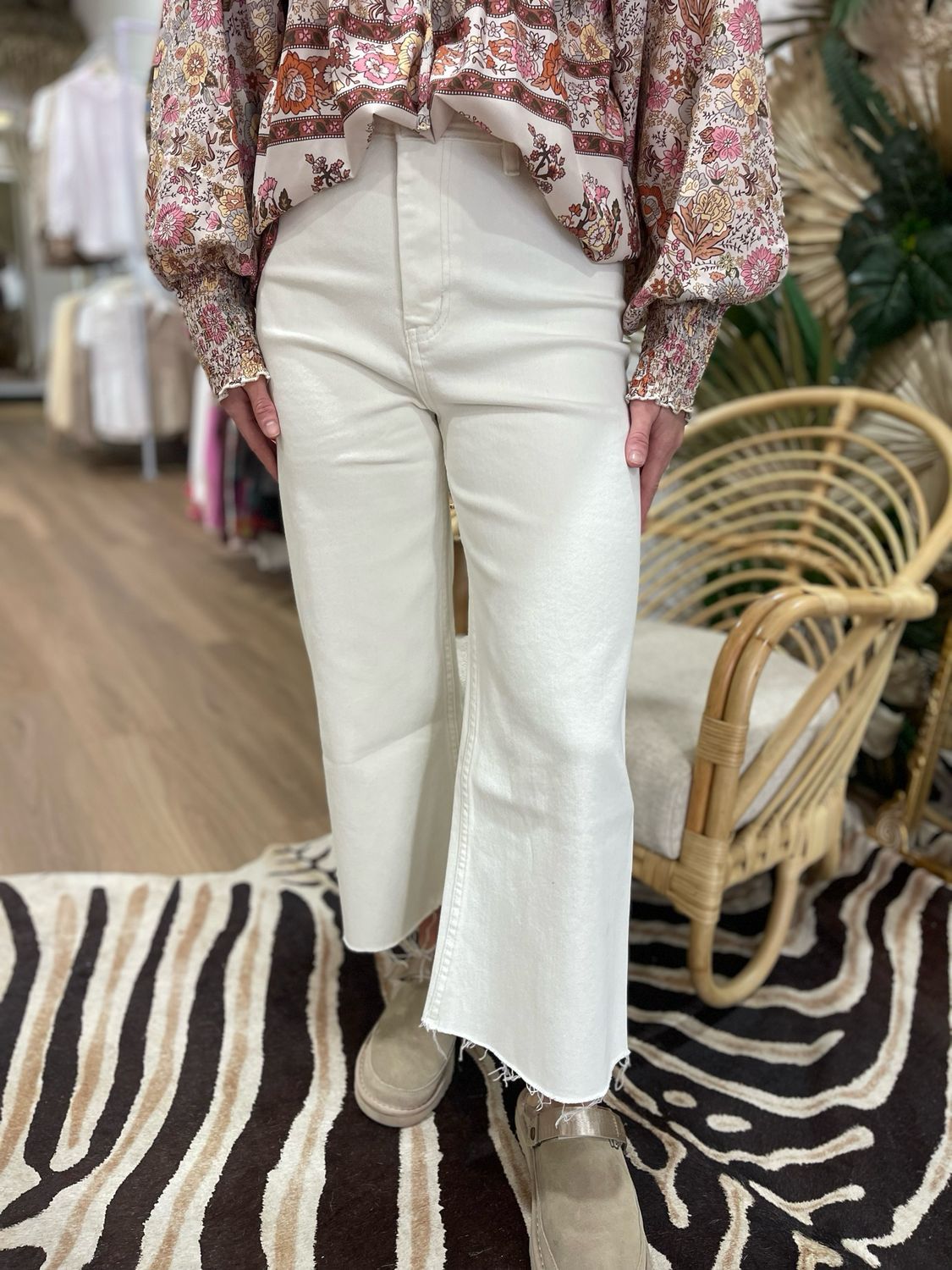 Wide Leg Cropped Pants