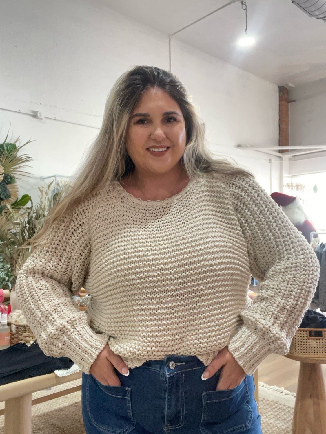 Crochet Long Sleeve Sweater