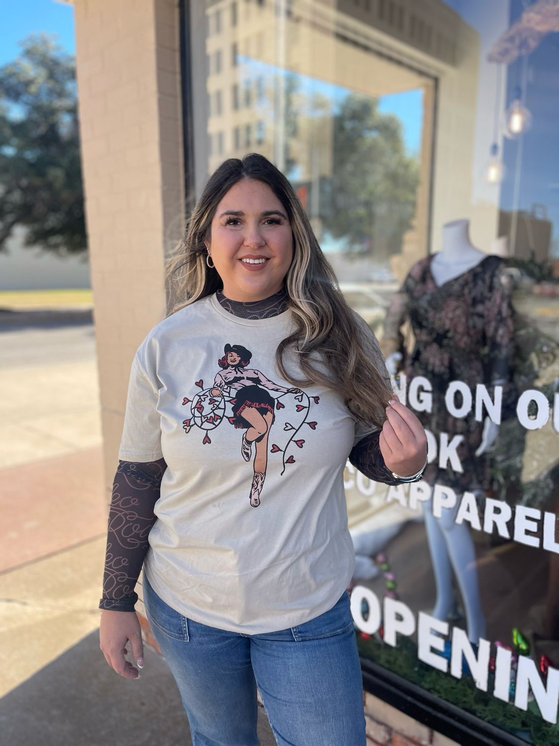 Valentines Cowgirl Tee
