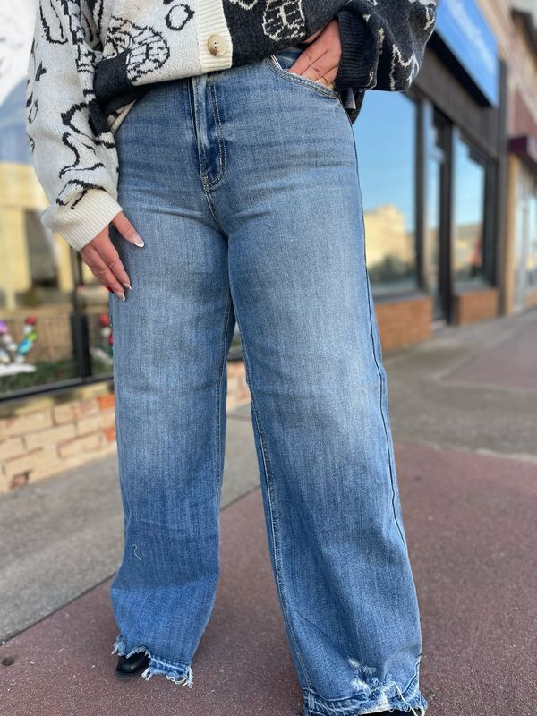 High Waist Wide Leg Jeans