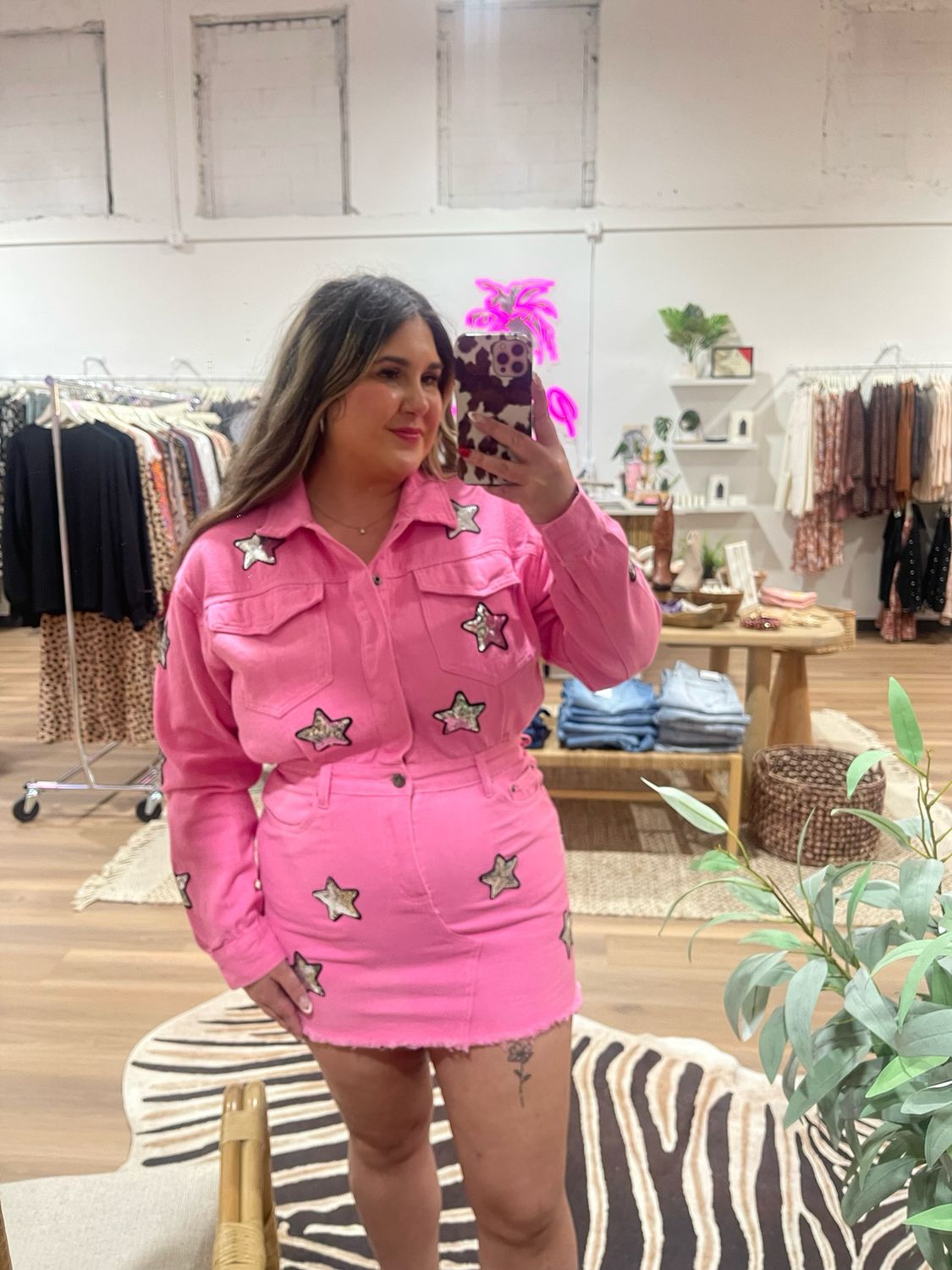 Raelynn Star Denim Dress