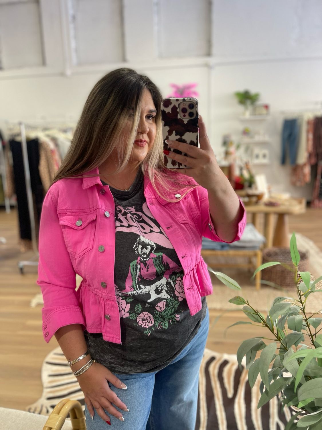 Peplum Denim Jacket