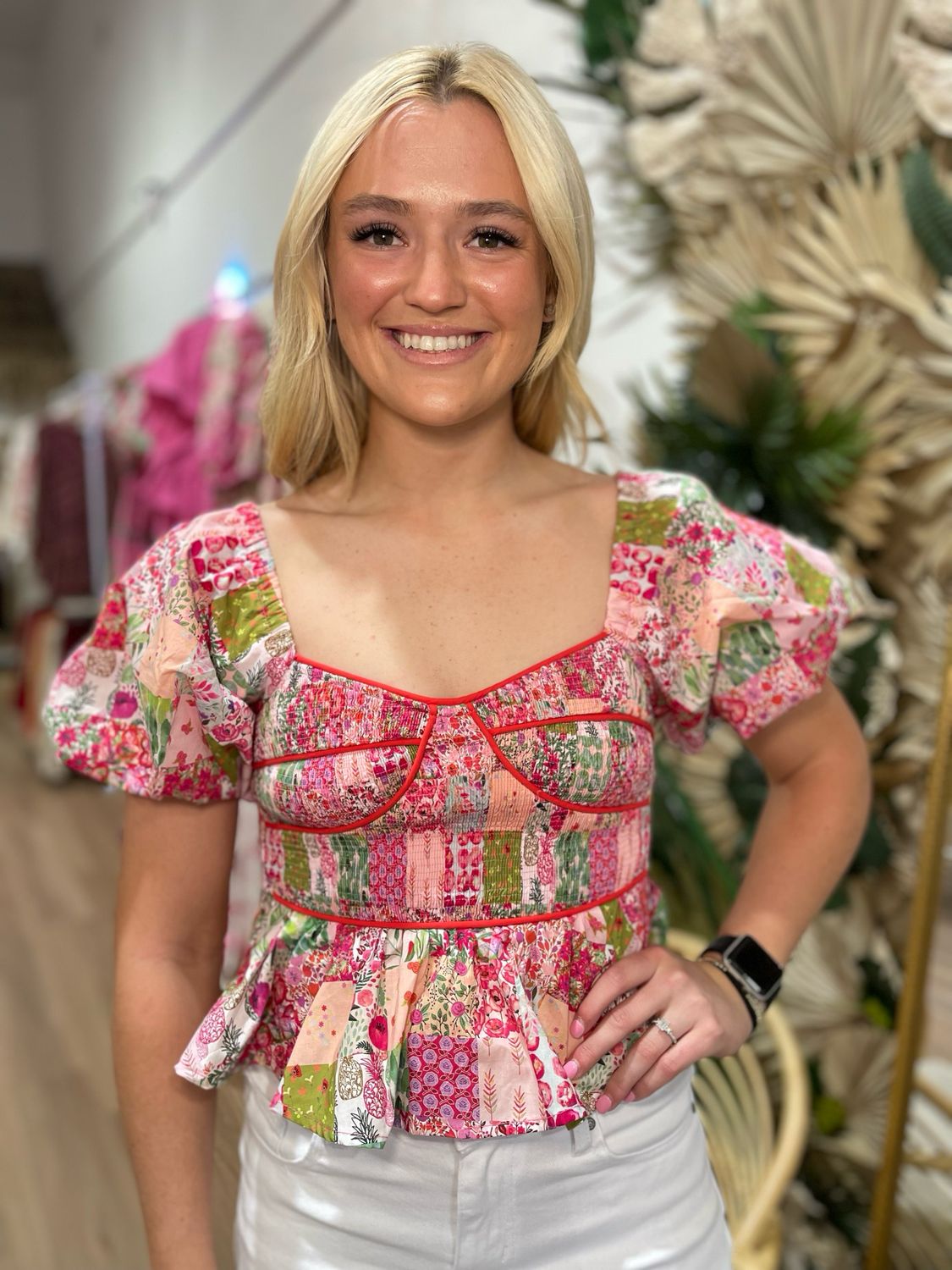 Cayman Patterned Top