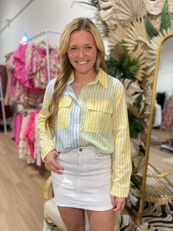 Textured Stripe Shirt