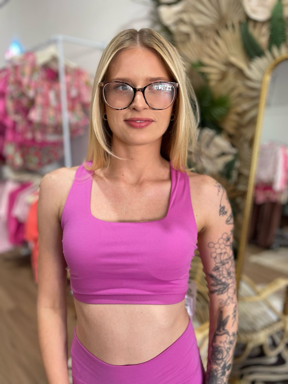 Square Neck Sports Bra