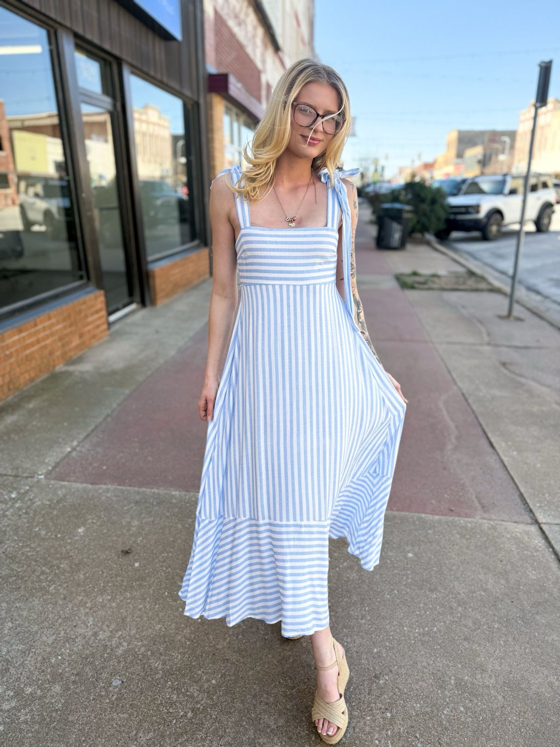 Stripe Maxi Dress