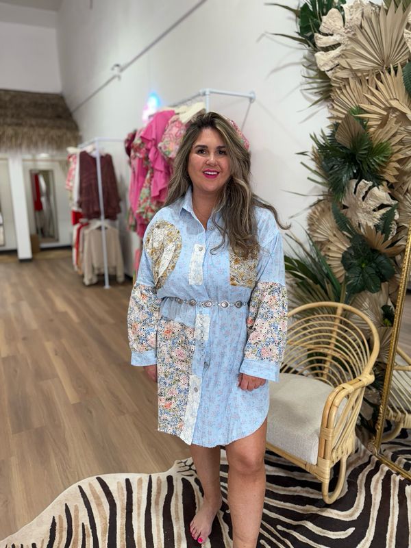 Blue Skies Peace Dress