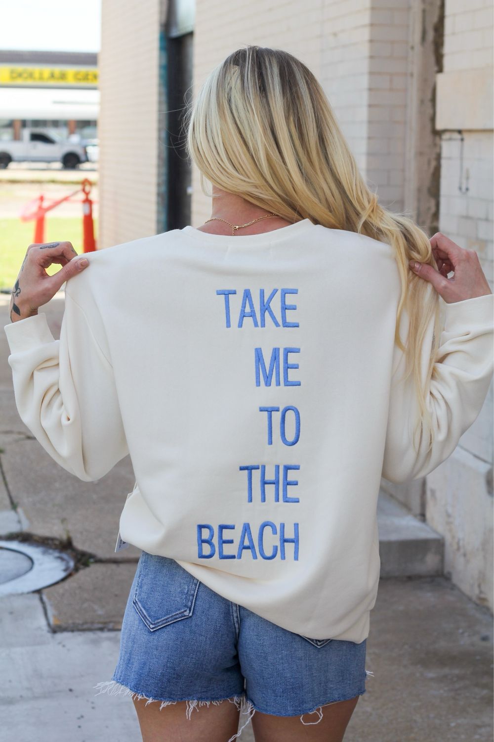 Take me to the beach crewneck