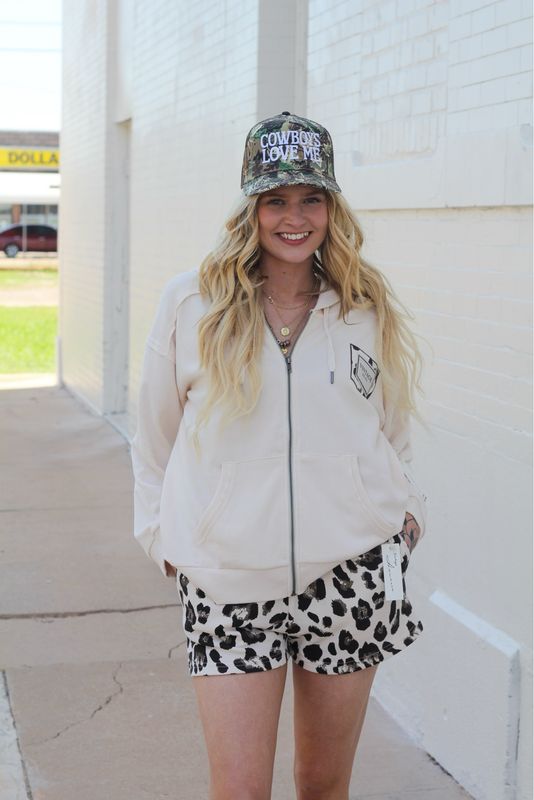 Coconut Zip Up Hoodie
