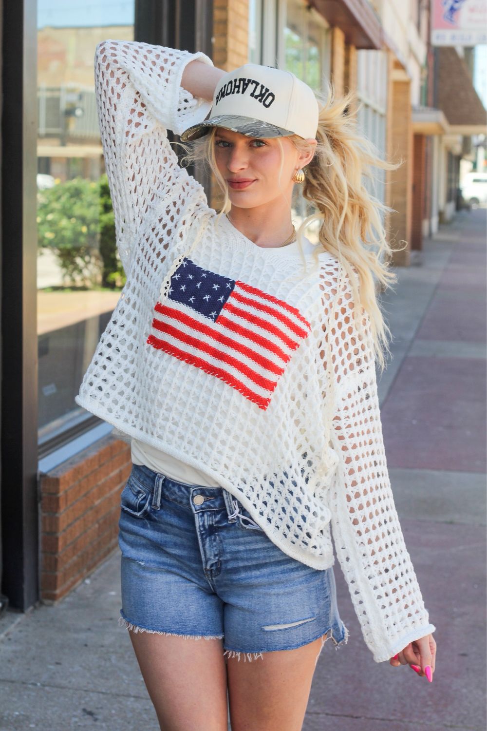America Crochet Sweater