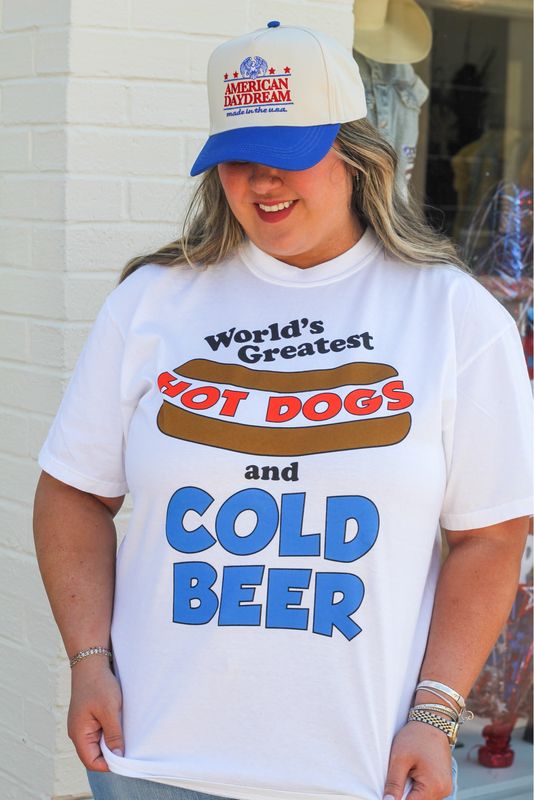 Hot Dogs &amp; Cold Beer Tee