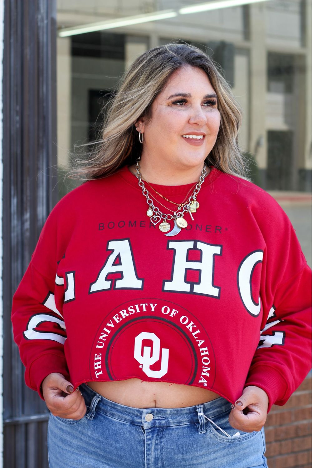 OU Cropped Sweatshirt