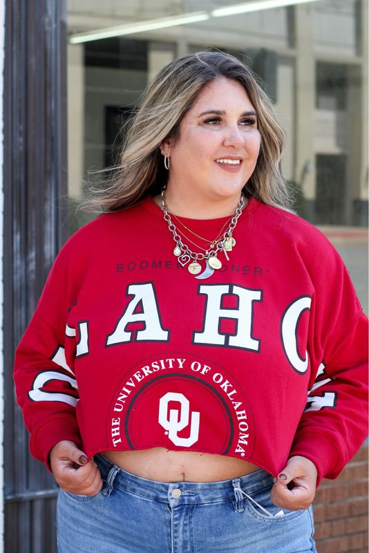 OU Cropped Sweatshirt