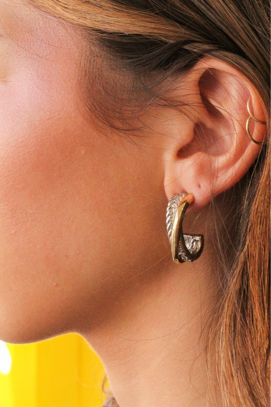 Mixed Metal Earrings