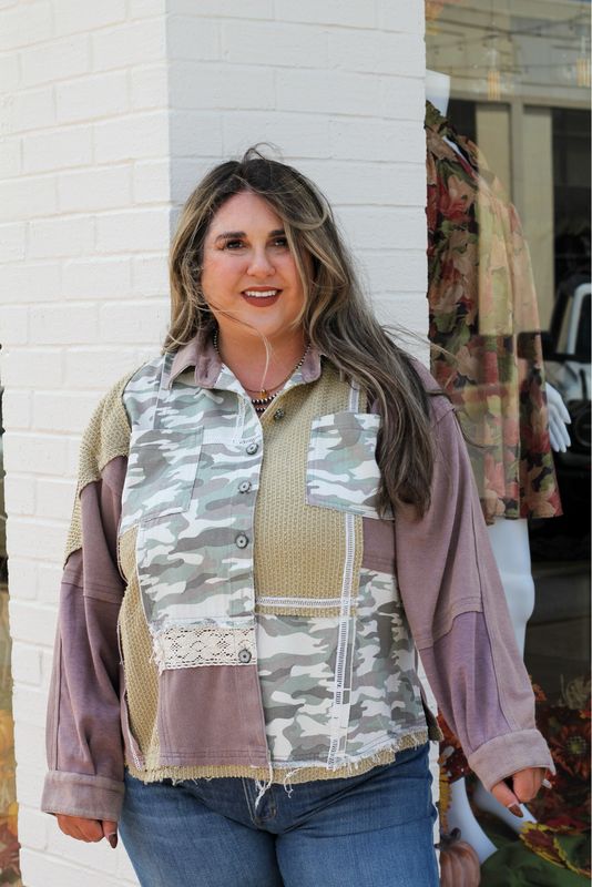 Camo Button Up