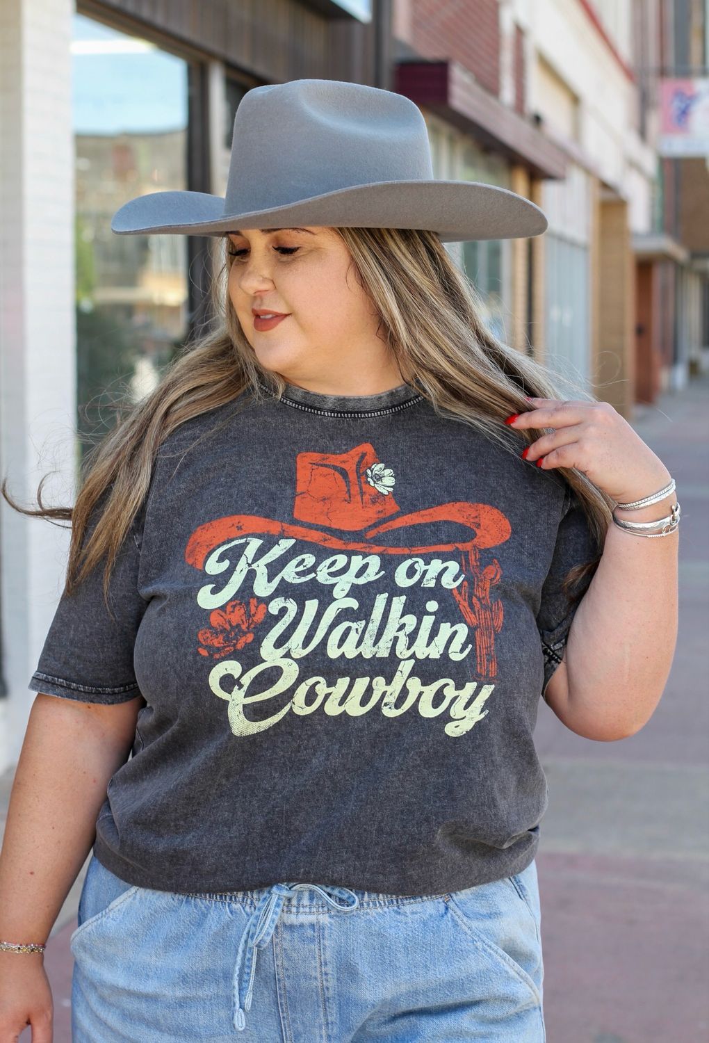 Keep Walkin Cowboy Tee