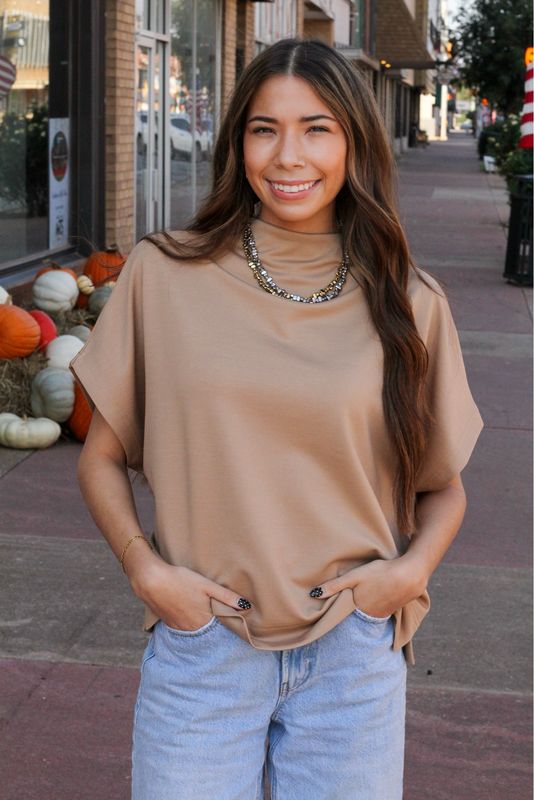 Lauren Mock Neck Top