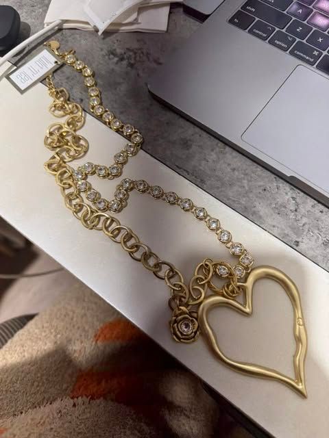 36&quot; Gold Plated Rhinestone Necklace