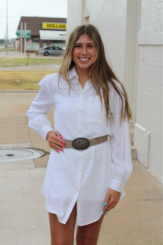 Cowgirl Button Up Dress