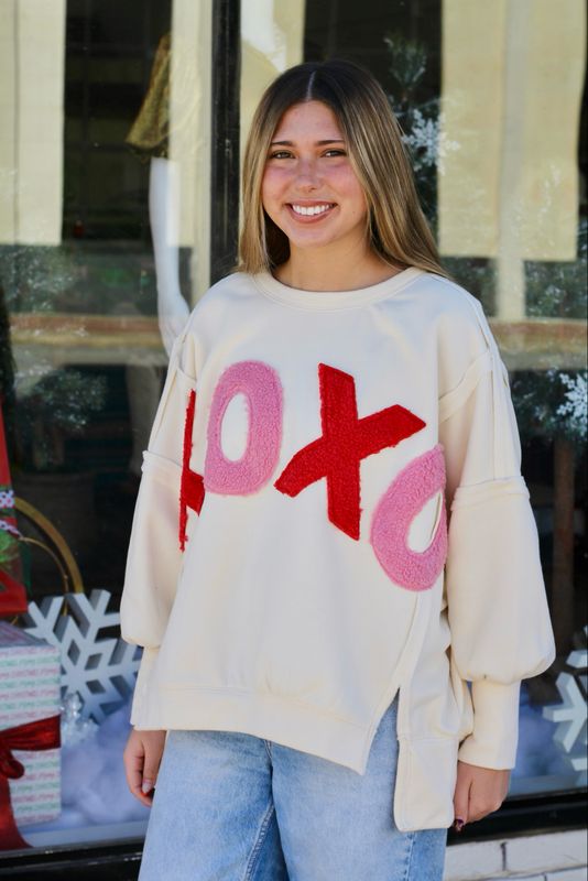 XOXO Fleece Sweatshirt