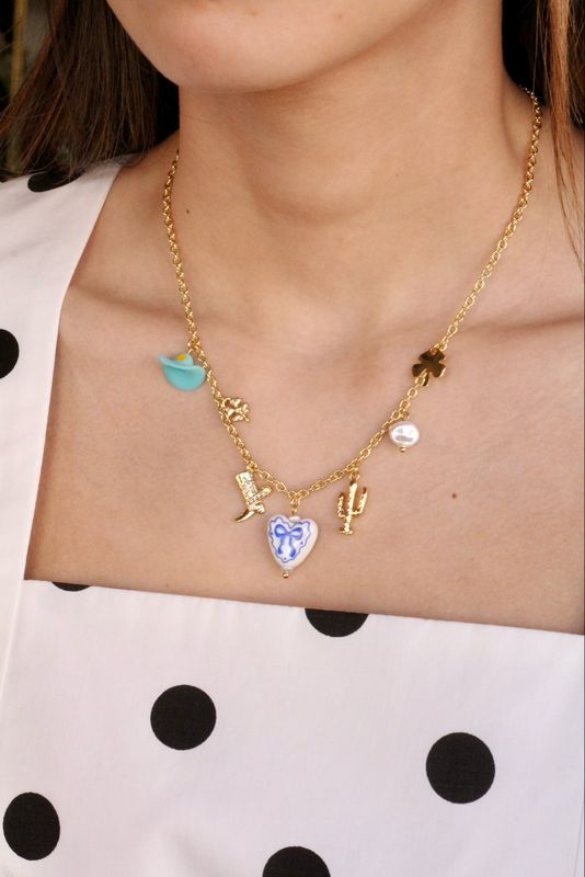 Western Heart Charm Necklace