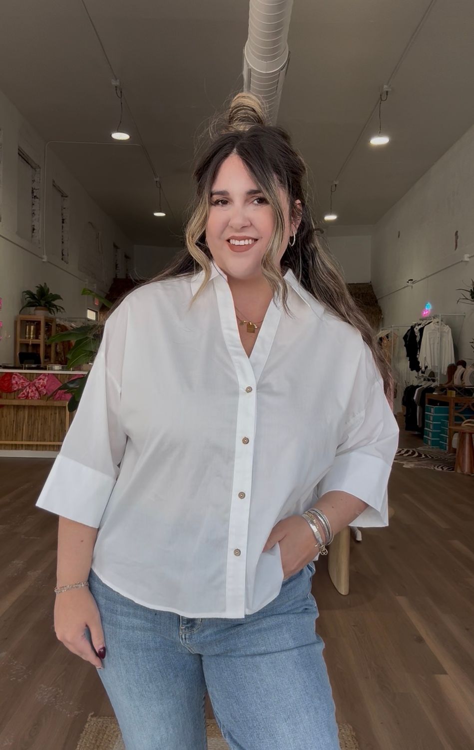 Clear Skies Button Up