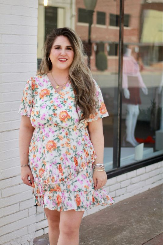Lily Floral Ruffled Dress