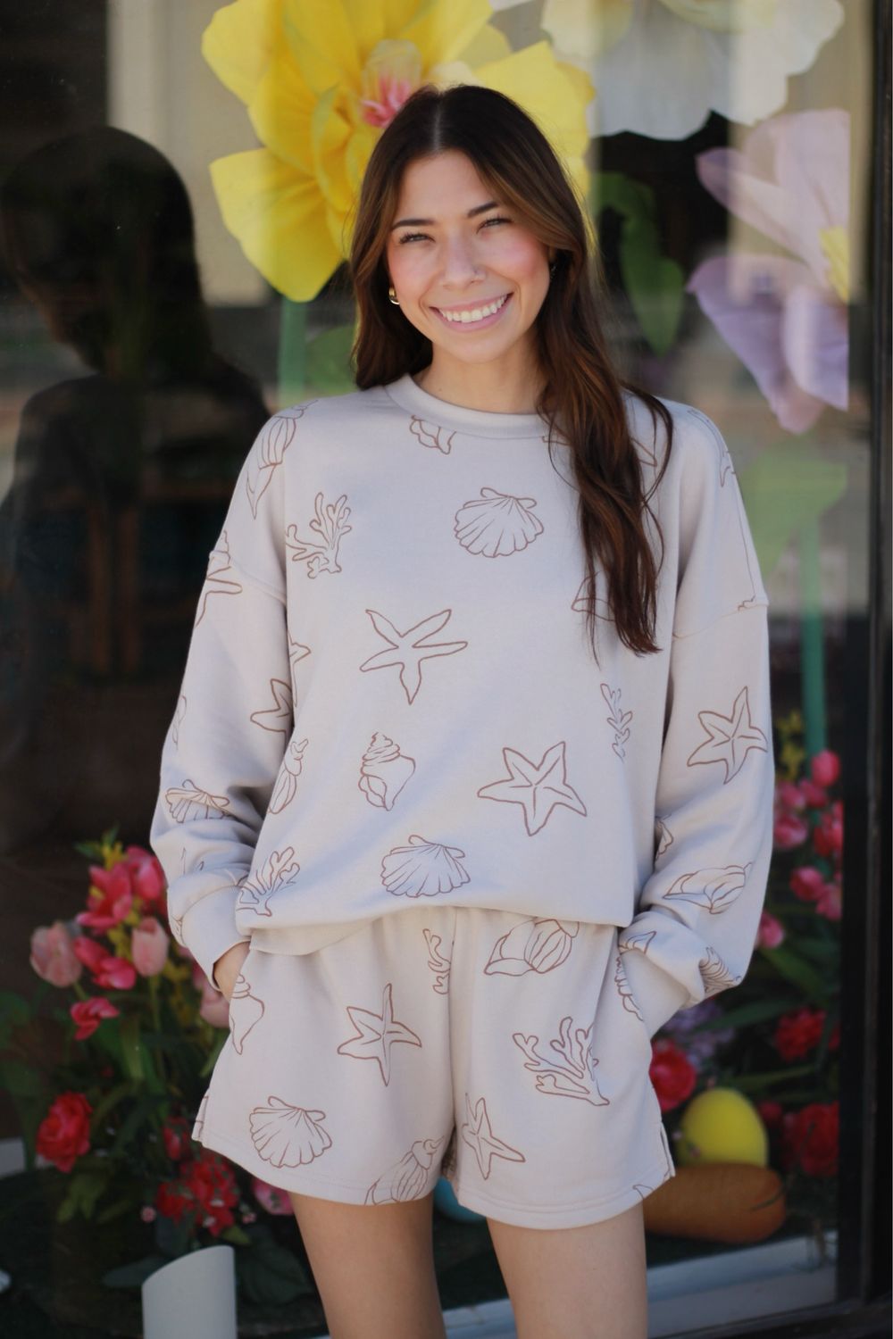 Seaside Knit Sweatshirt