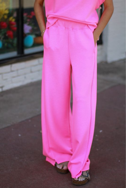 Neon Pink Cloud Pants
