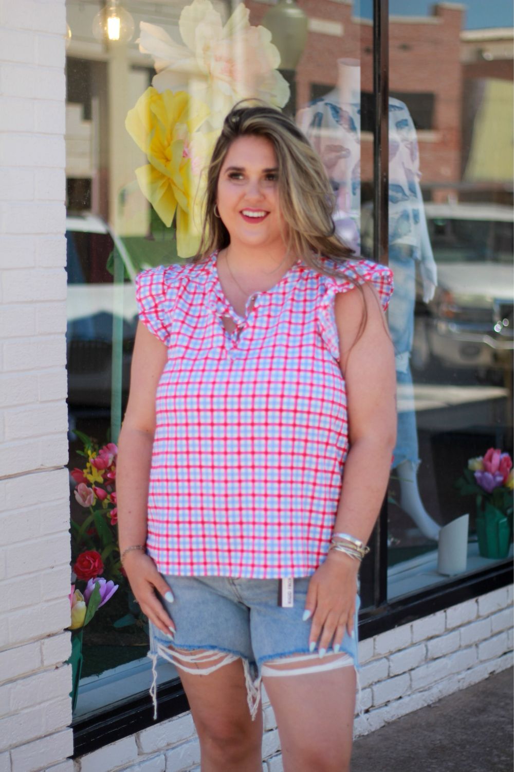 Lydia Gingham Top