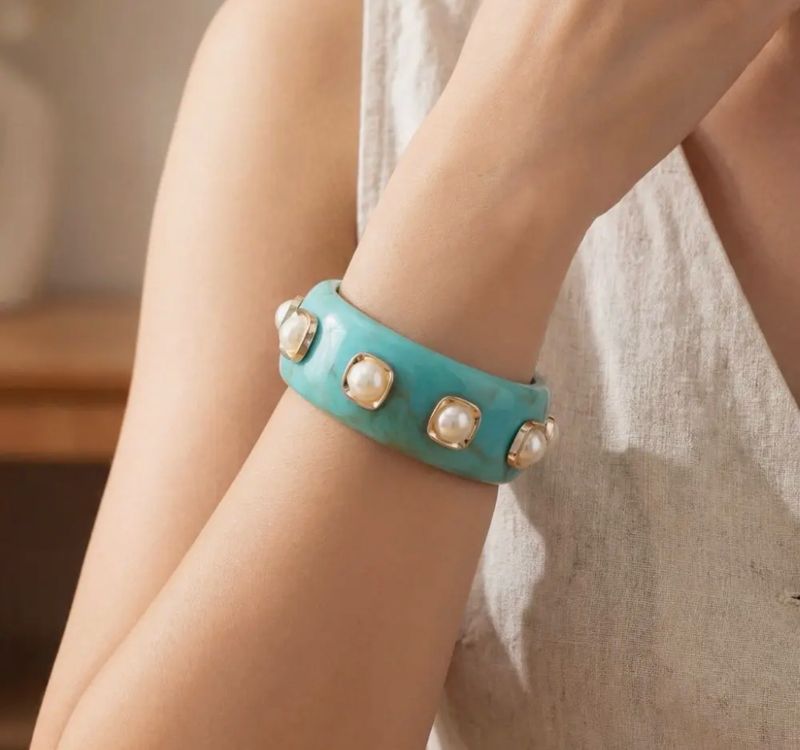 Turquoise Wide Bangle
