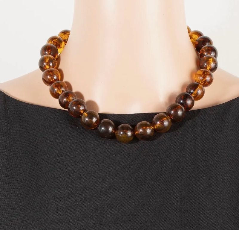 Tortoise Beaded Necklace