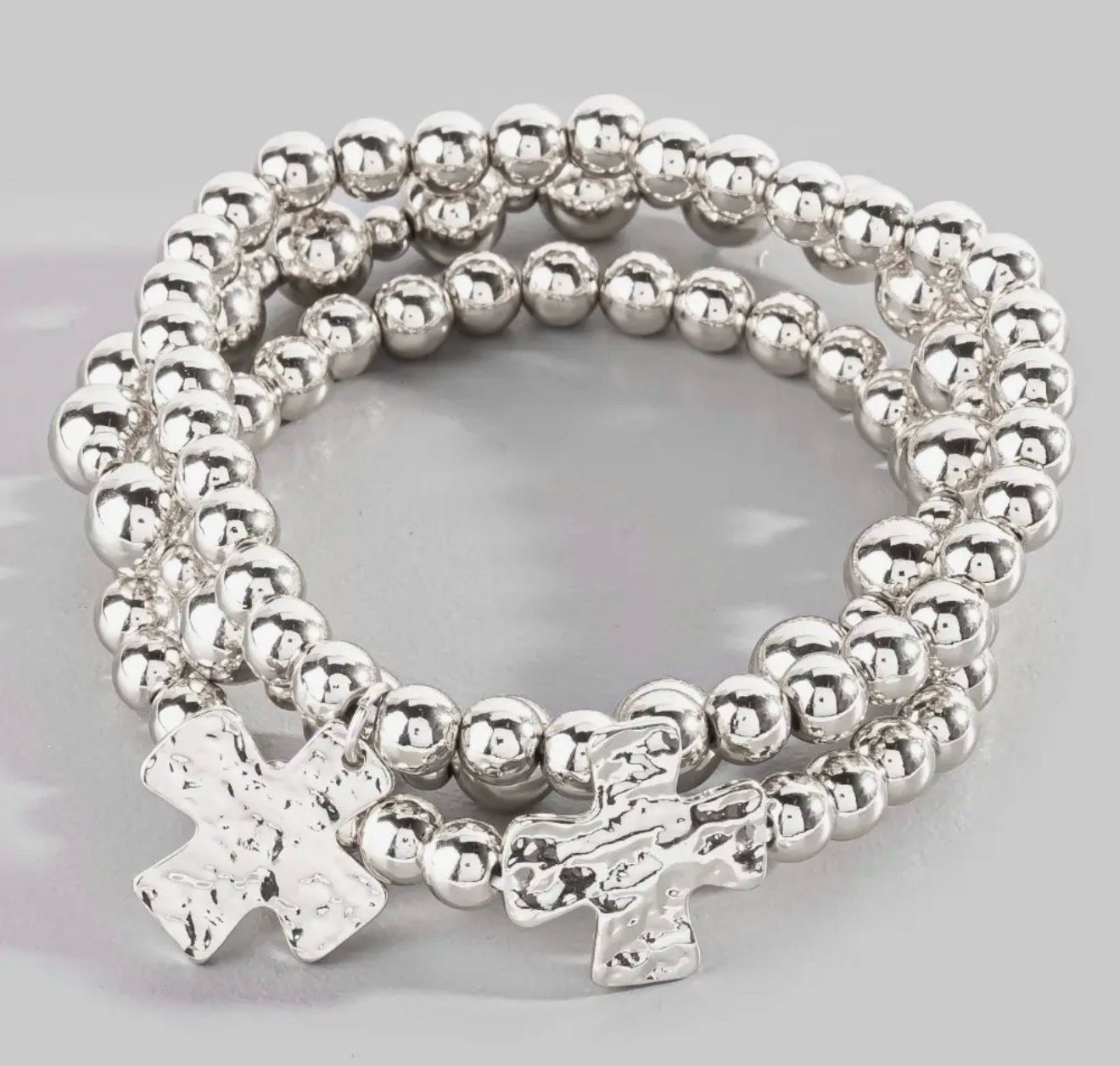 Silver Cross Bracelet