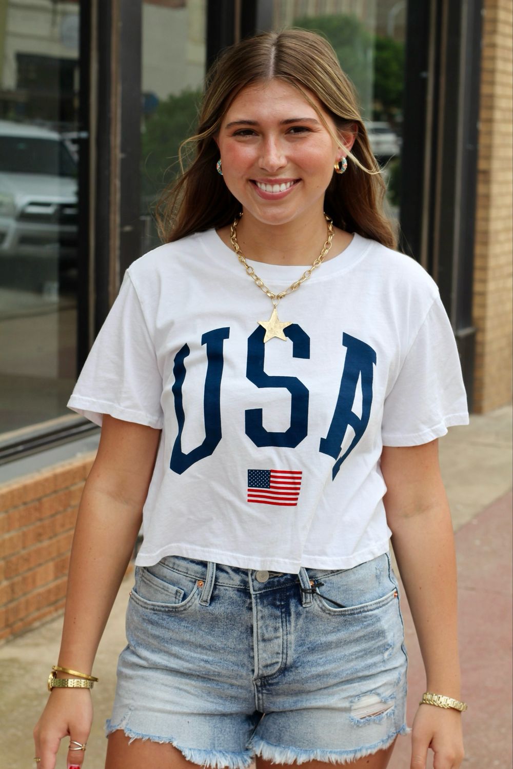 Usa Flag Crop