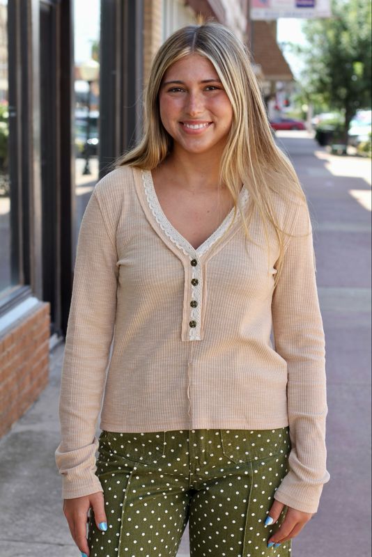 Lace Trim Top