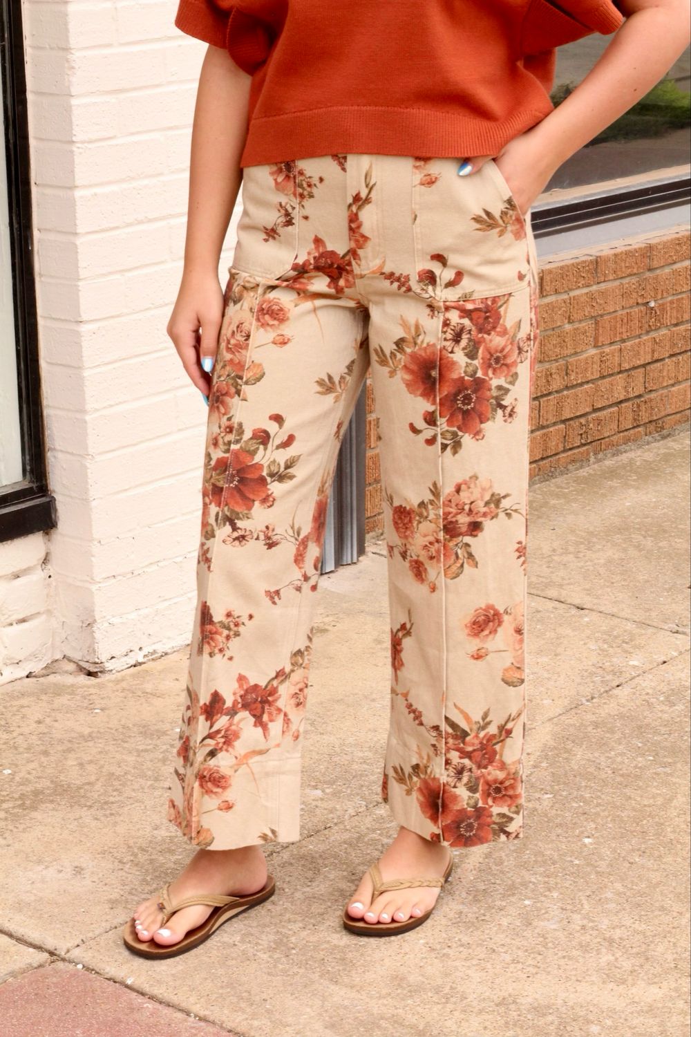 Petunia Floral Jeans