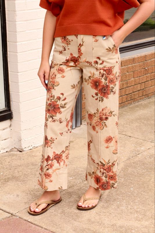 Petunia Floral Jeans