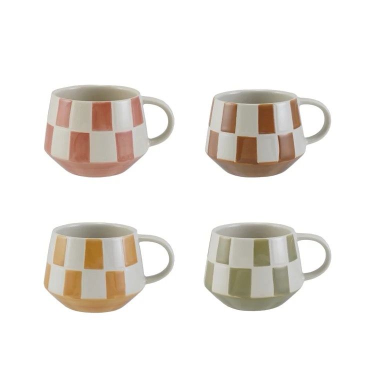 Checkered Coffee Mug