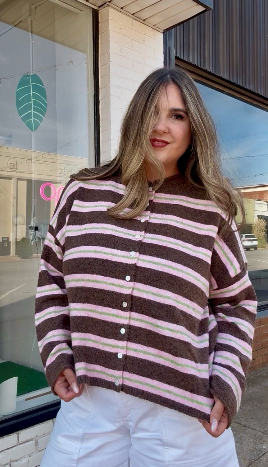 Strawberry Mocha Cardigan