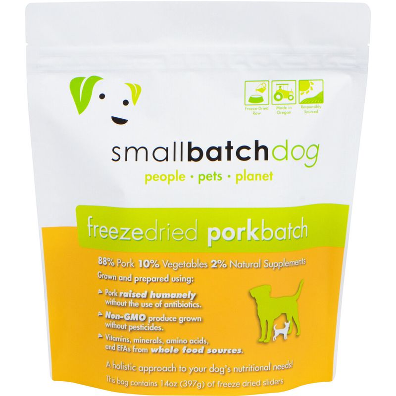 SmallBatch Dog Sliders Pork Freeze Dried 14oz.