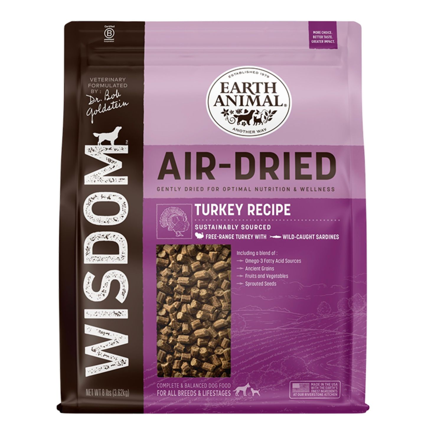 Earth Animal Wisdom Air Dried Turkey 8#