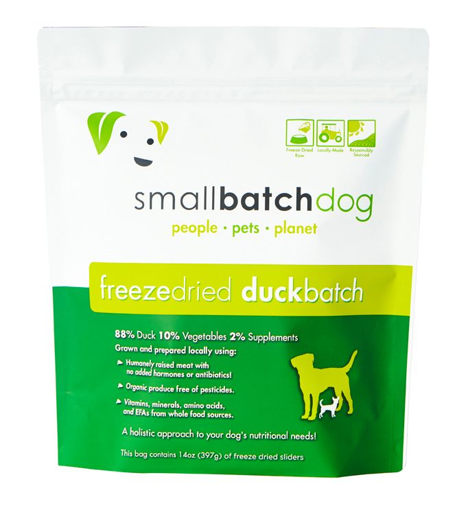 SmallBatch Dog Sliders Duck Freeze Dried 14oz.