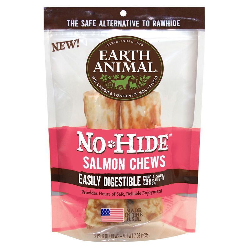 Earth Animal No-Hide Salmon, 7”, 2 pk