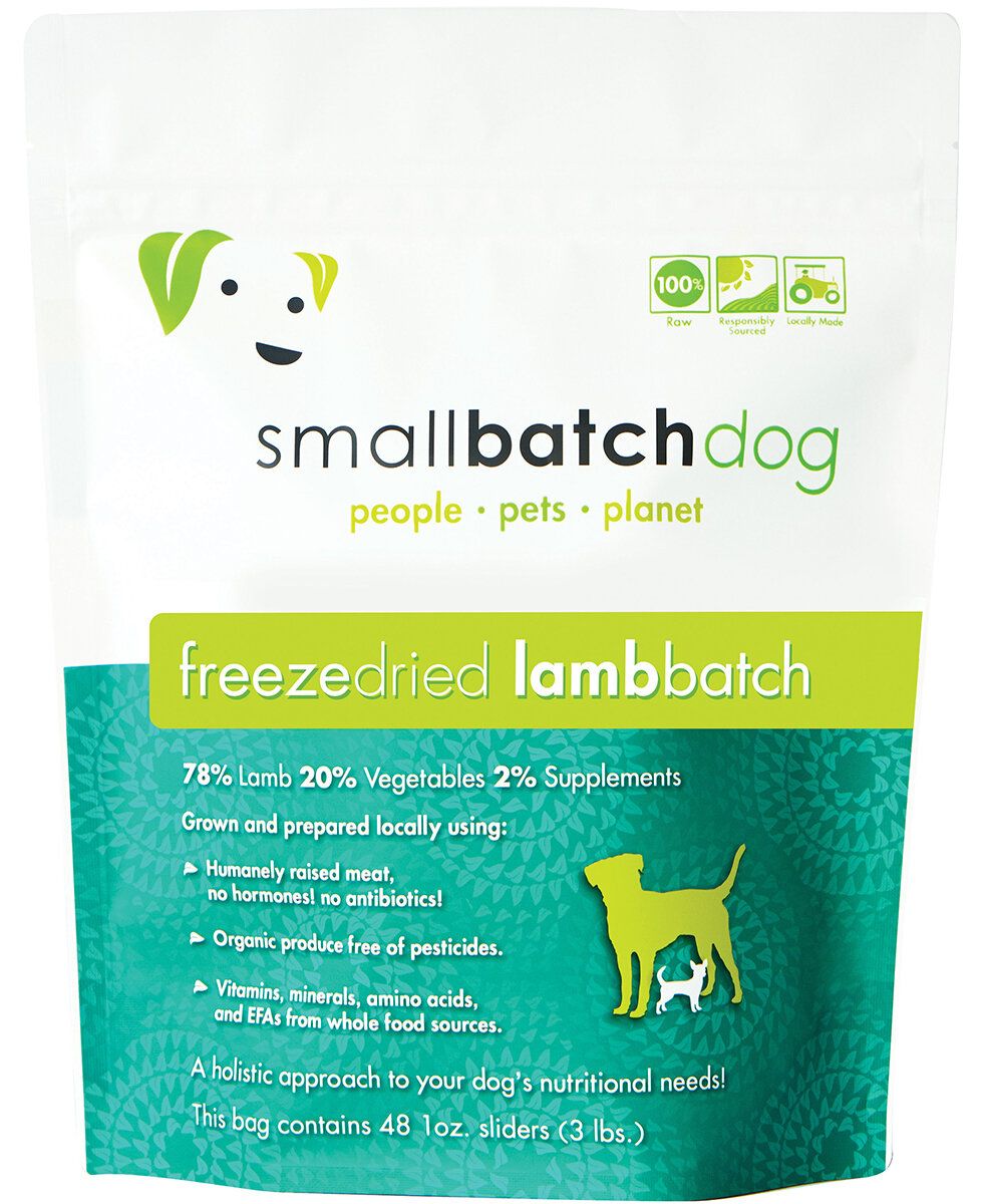 SmallBatch Dog Sliders Lamb Freeze Dried 14oz.