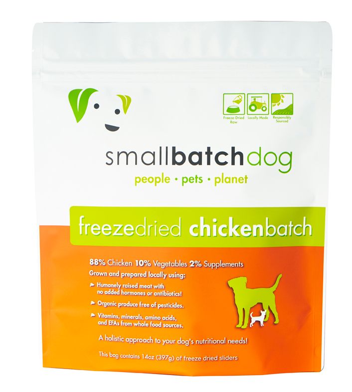 SmallBatch Dog Sliders Chicken Freeze Dried 14oz.