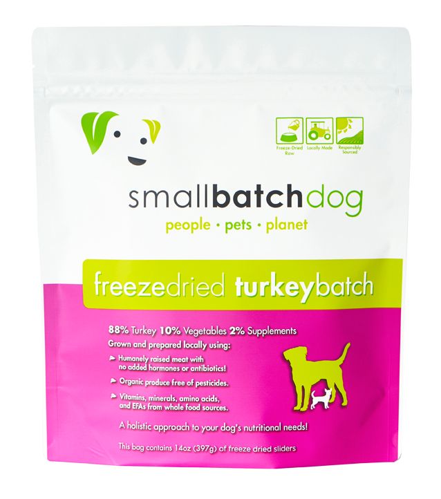 SmallBatch Dog Sliders Turkey Freeze Dried 14oz.