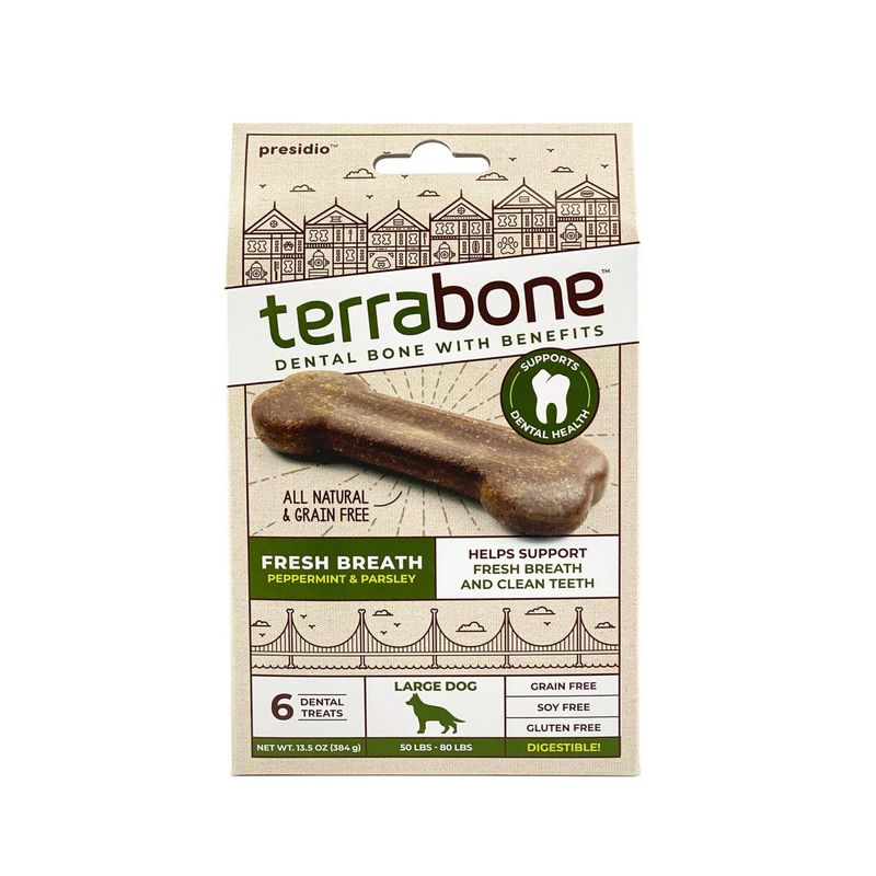 Presidio Natural Pet Terrabone Fresh Breath Dental Bone
